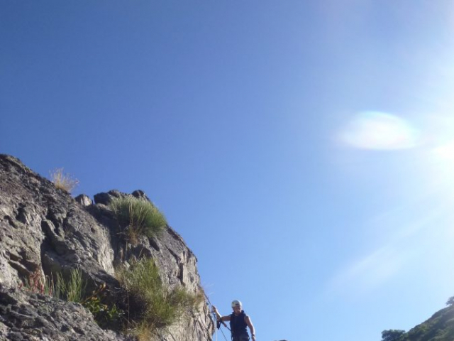 La via ferrata de Rousses en famille.
