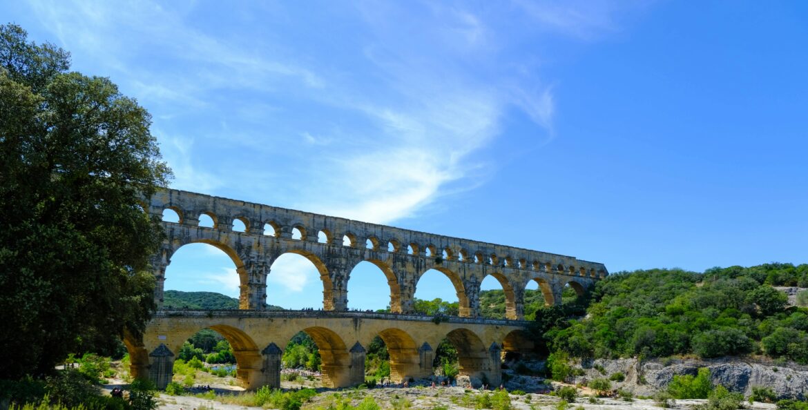 Photo du pont du Gard près de Nimes
